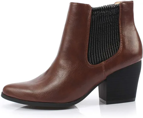 Miniatura 2 de DUNION Bliss - Botines de vestir con tacón grueso y cómodos para mujer