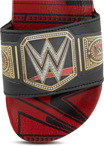 Miniatura 5 de WWE Sandalias con cinturón de campeonato para niños, John Cena, Roman Reigns, Seth Rollins World Wrestling Champion - Sandalias deslizantes