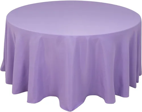 Miniatura 5 de Balsa Circle Manteles redondos color beige de 120 pulgadas de tela de alta calidad, manteles de tela para bodas, fiestas, recepción, banquetes