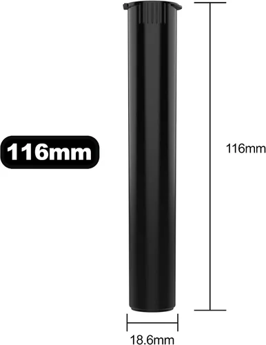 Miniatura 6 de Dragon Chewer Tubos Pop Top de embalaje de plástico CR de 4.567 in - Contenedores de vial de soporte de viaje resistentes a los niños - 500
