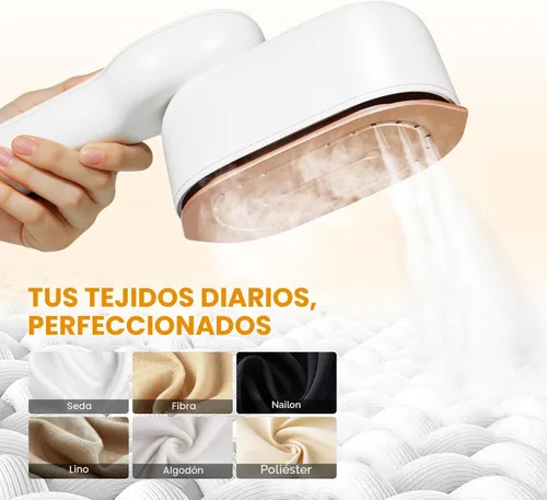 Miniatura 7 de Vaporizador Inteligente de Viaje para Ropa, Vaporizador de Vapor Portátil Manual Mini de Viaje de 1200W Todo en Uno Plancha con Pantalla LCD, 3