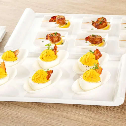 Miniatura 8 de Restaurantware Platos de degustación sin PFAS añadido de 3.2 x 2.1 pulgadas, 100 platos desechables, compostables para el hogar, aptos