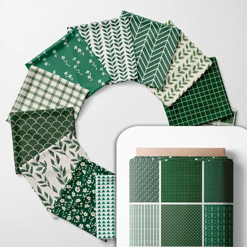 Miniatura 32 de Paquete de tela de algodón de color sólido, 50 cuadrados precortados (8 x 8 x 8 pulgadas), 100% algodón, 120 GSM, fabricado en Türkiye