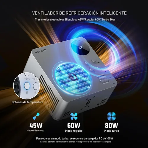 Miniatura 5 de NEEWER HB80C RGBWW - Luz de video LED con batería integrada de 72 Wh y carga rápida PD de 100 W, iluminación de salida continua COB Mini RGB de 80