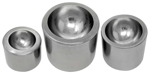 Miniatura 5 de Juego de troqueles de acero para cúpula con 6 perforadores y 3 troqueles de cúpula de doble cara para fabricación de joyas, herramientas