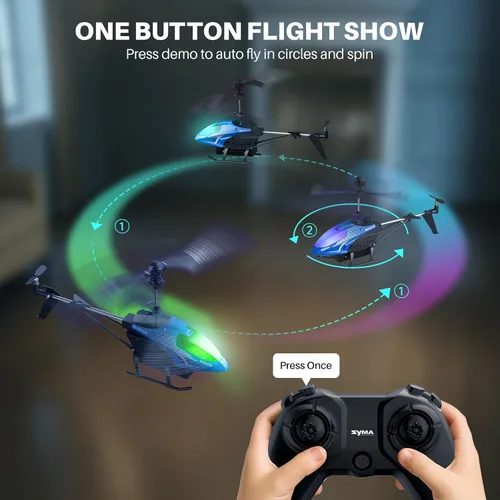 Miniatura 5 de SYMA Helicóptero de control remoto, avión RC con 40 minutos de tiempo de vuelo (2 baterías), evitación automática de obstáculos y retención