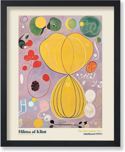 Miniatura 32 de Poster Master Póster de ilustración vintage, impresión retro moderna, los diez más grandes n.º 1, infancia, flor, abstracto, regalo para artista
