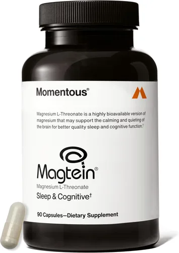 Momentous Magtein Magnesio L-Treonato - Suplemento para el Apoyo Cerebral y el Descanso - Mejora la Función Cognitiva y la Calidad del Sueño -