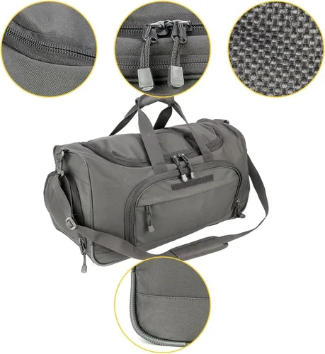 Miniatura 6 de HYKING Bolsa de gimnasio para mujeres y hombres, bolsa táctica militar para fin de semana, entrenamiento, ligera, impermeable, deportiva, bolsillo
