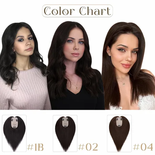 Miniatura 7 de Elailite Toppers para el cabello para mujer, cabello humano real, separación libre para adelgazar el cabello, piezas de cabello para pérdida