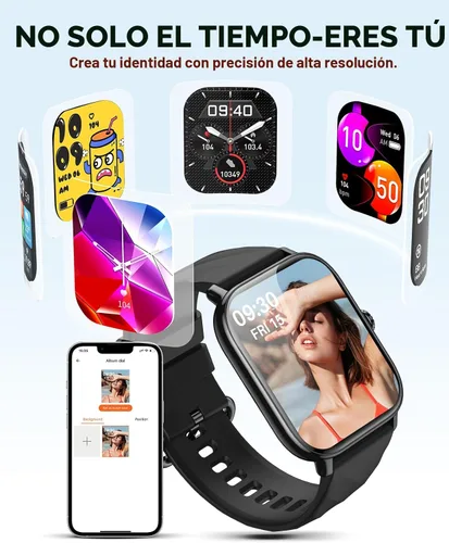 Miniatura 5 de Relojes inteligentes rastreador de actividad física para hombres y mujeres con contador de pasos, monitor de sueño y calorías, podómetro