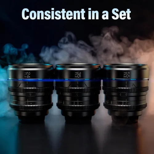 Miniatura 10 de Sirui Night Walker S35 Set de Lentes Cine de Enfoque Manual, 24mm, 35mm, 55mm, T1.2 Lente de Gran Apertura Montura M4/3 para BMPCC4K, GH5II, GH5S