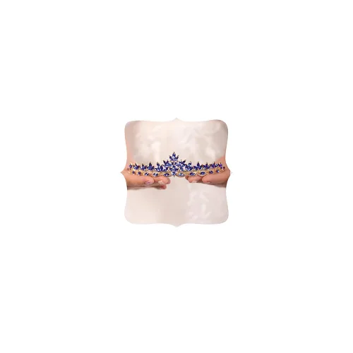Miniatura 10 de JWICOS Corona de bodas con cristales rojos para mujeres, tiara para novias y damas de honor, accesorio para el cabello para fiesta de soltero