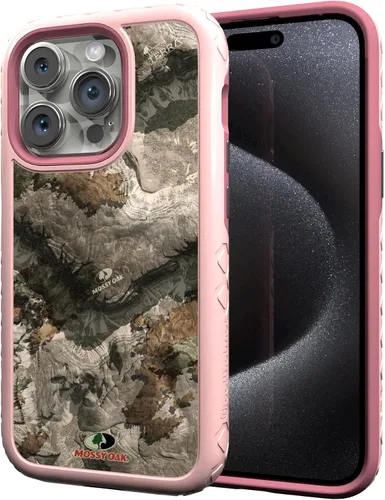 Miniatura 120 de cellhelmet Mossy Oak Agua Yellowfin Funda de doble capa en gris diseñada para iPhone 13 Mini a prueba de golpes y caídas, duradera, como se ve