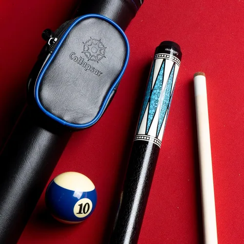 Miniatura 5 de Collapsar CA - Palo de billar con estuche rígido de 1 x 1, palo de billar profesional de arce de 58 pulgadas, juego de tacos de piscina de 19-21