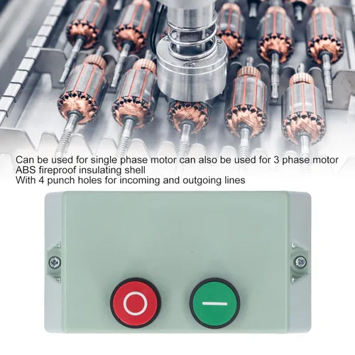 Miniatura 5 de Kadimendium Arrancador magnético Retardante de llama Caja de interruptor magnético monofásico 3 Fase Motor Starter 220V 230V 3 fase 380V 400V 9 a