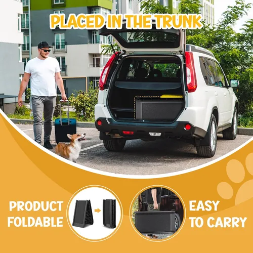 Miniatura 3 de ZENY Rampas plegables portátiles para perros, para SUV, camión, rampa de coche, escalera para mascotas, rampa antideslizante para mascotas
