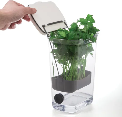 Miniatura 5 de ProKeeper Herb Keeper - Blanco, con tapón de drenaje de silicona extraíble, plástico sin BPA