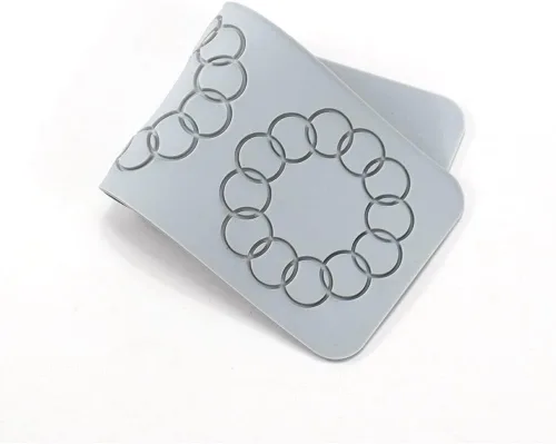 Miniatura 8 de TUKE Moldes de encaje para decoración de pasteles, moldes de silicona de hojas 3D para hornear, gomitas y fondant, patrones de flores, panal y abeja