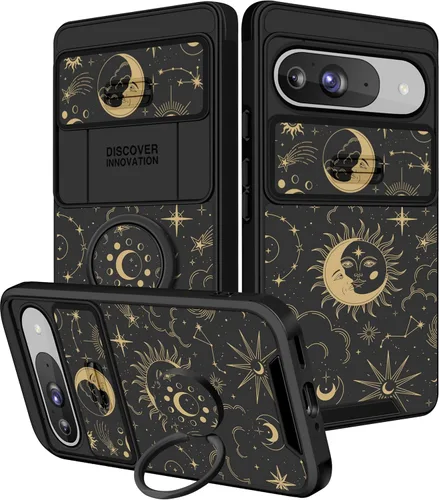 Miniatura 25 de Funermei Funda 2 en 1 para Google Pixel 7 Pro para mujeres, funda de teléfono de girasol lindo para niñas, diseño de flores florales femeninas