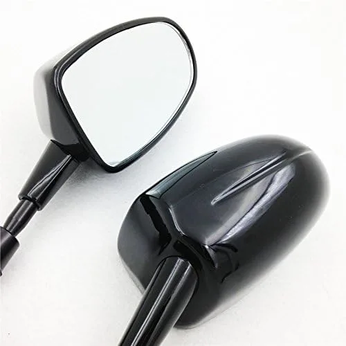 Miniatura 3 de XKH grupo motocicleta Mini Racing espejo para Yamaha YZF R6 YZF R6 2006 2008 YZFR1 R1 2002 2008 negro nuevo