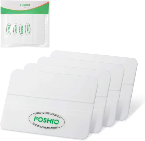 FOSHIO Paquete de 4 herramientas aplicadoras de vinilo profesionales para automóvil, escobilla económica de 4 pulgadas para teñir ventanas,