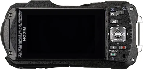 Miniatura 3 de Ricoh WG-80 - Cámara digital resistente e impermeable (negro) a prueba de golpes, diseño compacto a prueba de congelación, luces macro LED de video