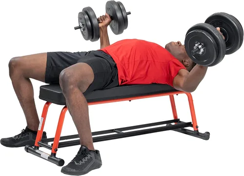 Miniatura 5 de Sunny Health & Fitness Banco de Pesos para Entrenamientos de Alta Intensidad, Ejercicio, Entrenamiento de Fuerza, Levantamiento y Gimnasios en Casa