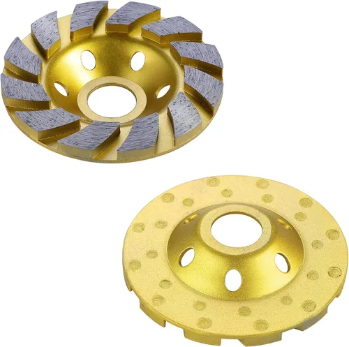 Miniatura 7 de TM disco de 4 pulgadas para molienda de diamantes de turbo de hormigón para amoladora de ángulo de trabajo duro 12 segs Azul 12segs B