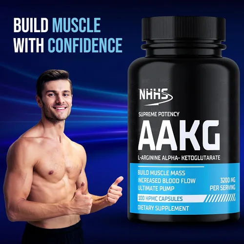 Miniatura 3 de Supreme Potency L-Arginina AAKG, 3200 mg, 100 cápsulas veganas Apoya la fuerza muscular, apoya la resistencia y la circulación, sin OMG, sin