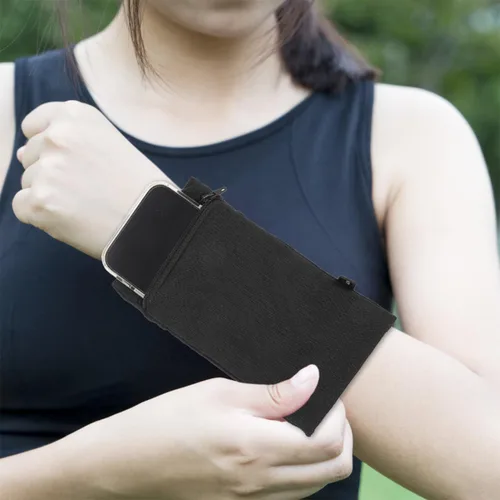 Miniatura 2 de UKCOCO Brazalete ajustable para teléfono deportivo para correr, soporte ligero para teléfono celular con bolsa de muñeca transpirable, accesorio