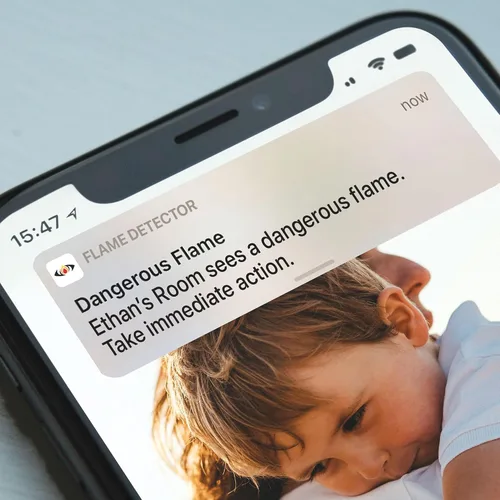 Miniatura 7 de Detección instantánea de llamas, notifica a los teléfonos de la llama y su ubicación, Android e iOS.