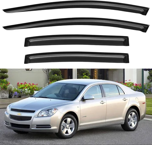 Miniatura 77 de YQAUTEC Viseras de Ventana Protectores de Lluvia para Honda Civic 2022 2023 2024 2025 2026, Deflectores de Viento de Ventilación de Ventana Fuera