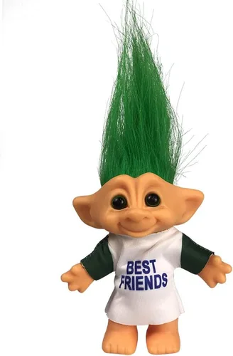 Miniatura 11 de Muñecas vintage Troll cromáticas adorables para colecciones, proyectos escolares, artes y manualidades, recuerdos de fiesta, 7.5 pulgadas de alto