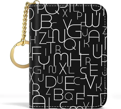 Miniatura 50 de Aiawoxc - Tarjetero para Tarjetas de Crédito para Mujer, Pequeño Organizador de Tarjetas de Negocios de Cuero Delgado con RFID, Cremallera