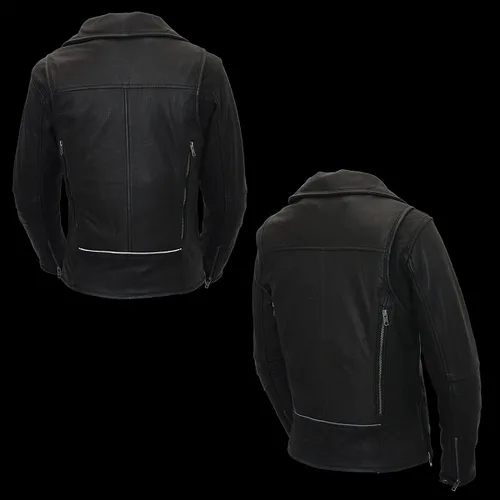 Miniatura 5 de Milwaukee Leather chamarra de piel con ventilación para motocicleta, para mujer