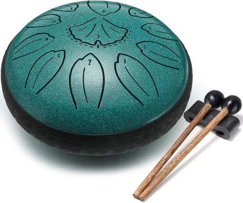 Miniatura 11 de Lronbird Tambor de lengua de acero, instrumento de percusión de 11 notas de 6 pulgadas para educación musical, meditación, relajación, calmante