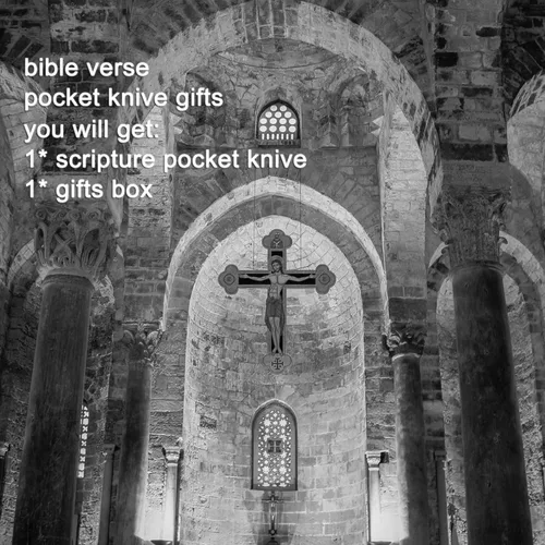 Miniatura 6 de Regalos Cristianos de Escritura Sagrada, Herramienta Utilitaria, Versículo de la Biblia Grabado, Regalos Católicos de Confirmación y Bautizo