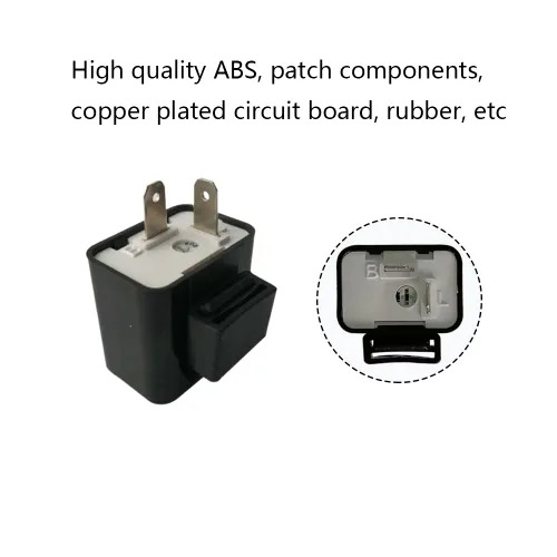 Miniatura 6 de Relé de señal de giro de motocicleta de velocidad ajustable de 12 V (2 pines, cobre, normalmente abierto, enchufe, automático, montaje con tornillo)