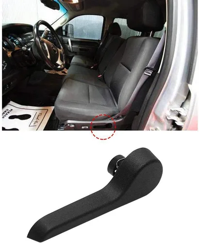 Miniatura 8 de HUSUKU Manija de Reclinación de Asiento LH Lado Izquierda del Conductor RH Lado Derecho del Pasajero Delantero Ébano para Camioneta Pickup SUV Chevy