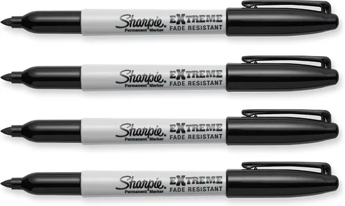 Miniatura 4 de Sharpie - Marcadores permanentes extremos de punta fina, negro, 4