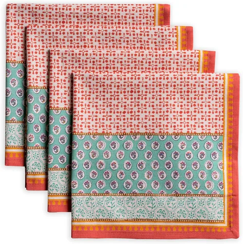 Miniatura 148 de Maison d' Hermine Happy Florals - Juego de 4 servilletas 100% algodón suave y cómodo perfectas para cenas familiares, bodas, fiestas de cóctel, 063