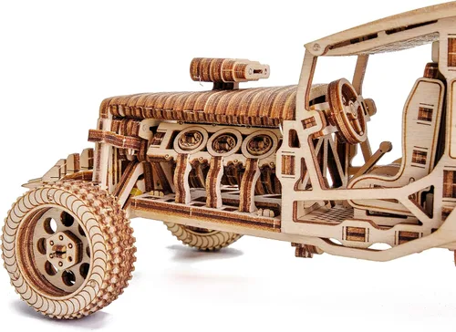 Miniatura 3 de Wood Trick Mad Buggy Car - Rompecabezas de madera 3D para adultos y niños para construir, paseos de hasta 25 pies, diseño detallado y resistente