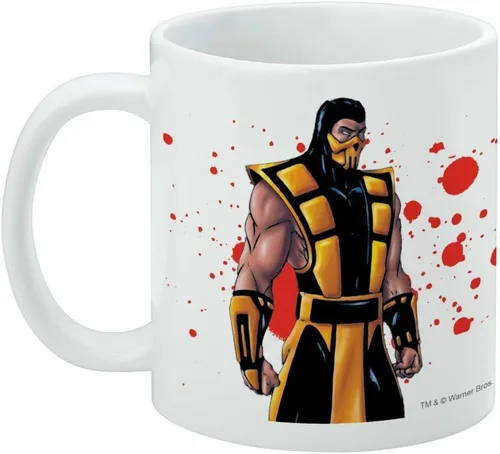 Miniatura 3 de GRAPHICS & MORE Mortal Kombat Klassic Scorpion Character - Taza de café de cerámica, tazas de regalo novedosas para café, té y bebidas calientes, 11