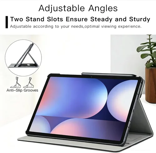 Miniatura 4 de ZtotopCases Funda para Samsung Galaxy Tab S10 Plus Case 2024/S9 Plus/S9 FE Plus 5G 12.4 pulgadas 2023, funda de piel sintética premium con correa