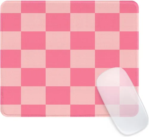 Miniatura 8 de Seorsok Alfombrilla de mouse cuadrada estética con forma de corazón, diseño personalizado para oficina y hogar, alfombrilla de mouse divertida