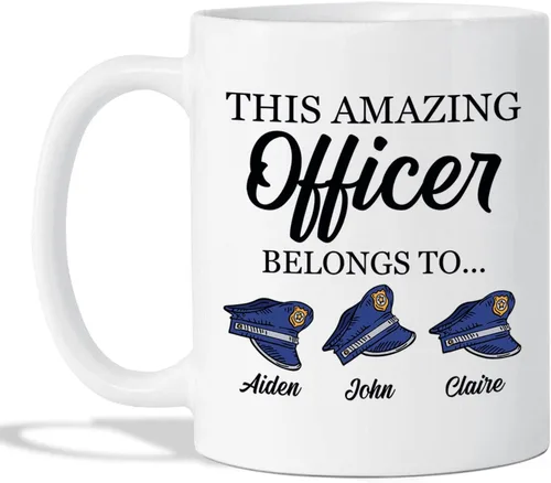Miniatura 13 de Novedosa taza de policía, taza de café personalizada de policía, taza de oficial de policía, taza de policía, regalos para policía, regalos