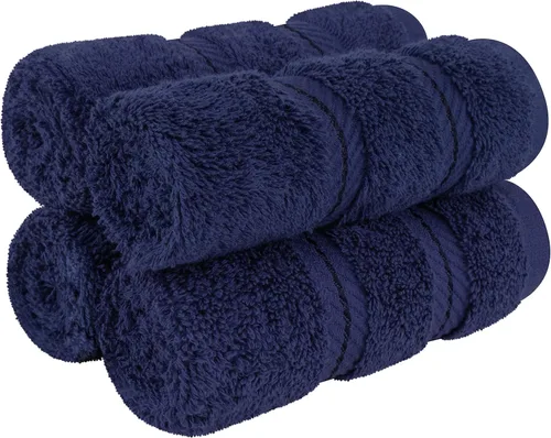 Miniatura 134 de American Soft Linen - Juego de 4 toallas, 100% de algodón turco, 27 x 54 pulgadas, tamaño extragrande, toallas para la ducha, color amarillo