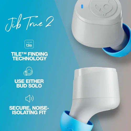 Miniatura 4 de Skullcandy Jib True 2 Auriculares Inalámbricos Verdaderos, Auriculares Bluetooth, hasta 33 horas de batería con estuche de carga, ajuste