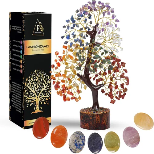 Miniatura 12 de FASHIONZAADI Árbol de cristal curativo de 7 chakras, árbol de la vida de cristal para decoración del hogar, decoración de escritorio de oficina